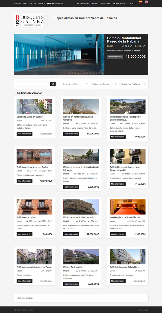Edificios en Venta en Madrid
