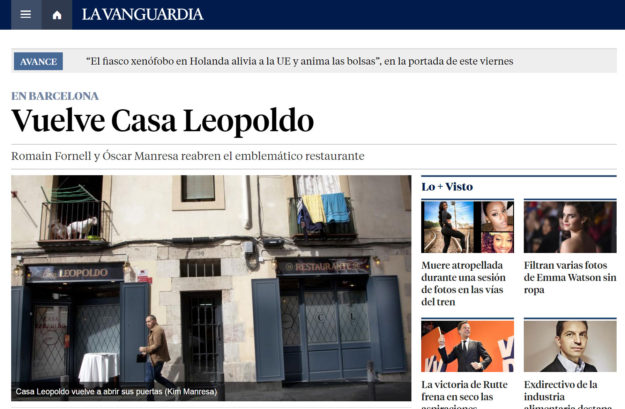 La Vanguardia Casa Leopoldo