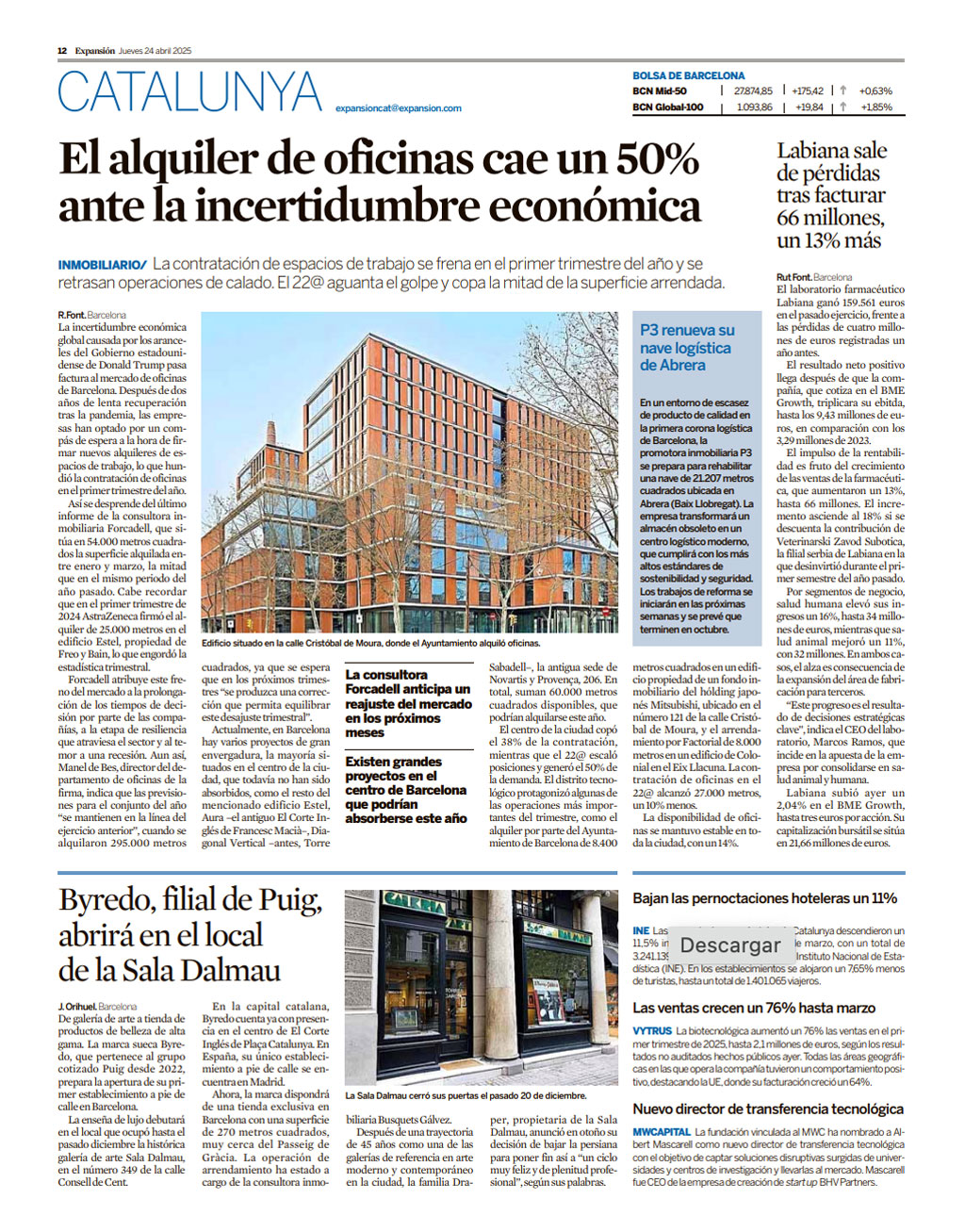 Alquiler local comercial Consell de Cent